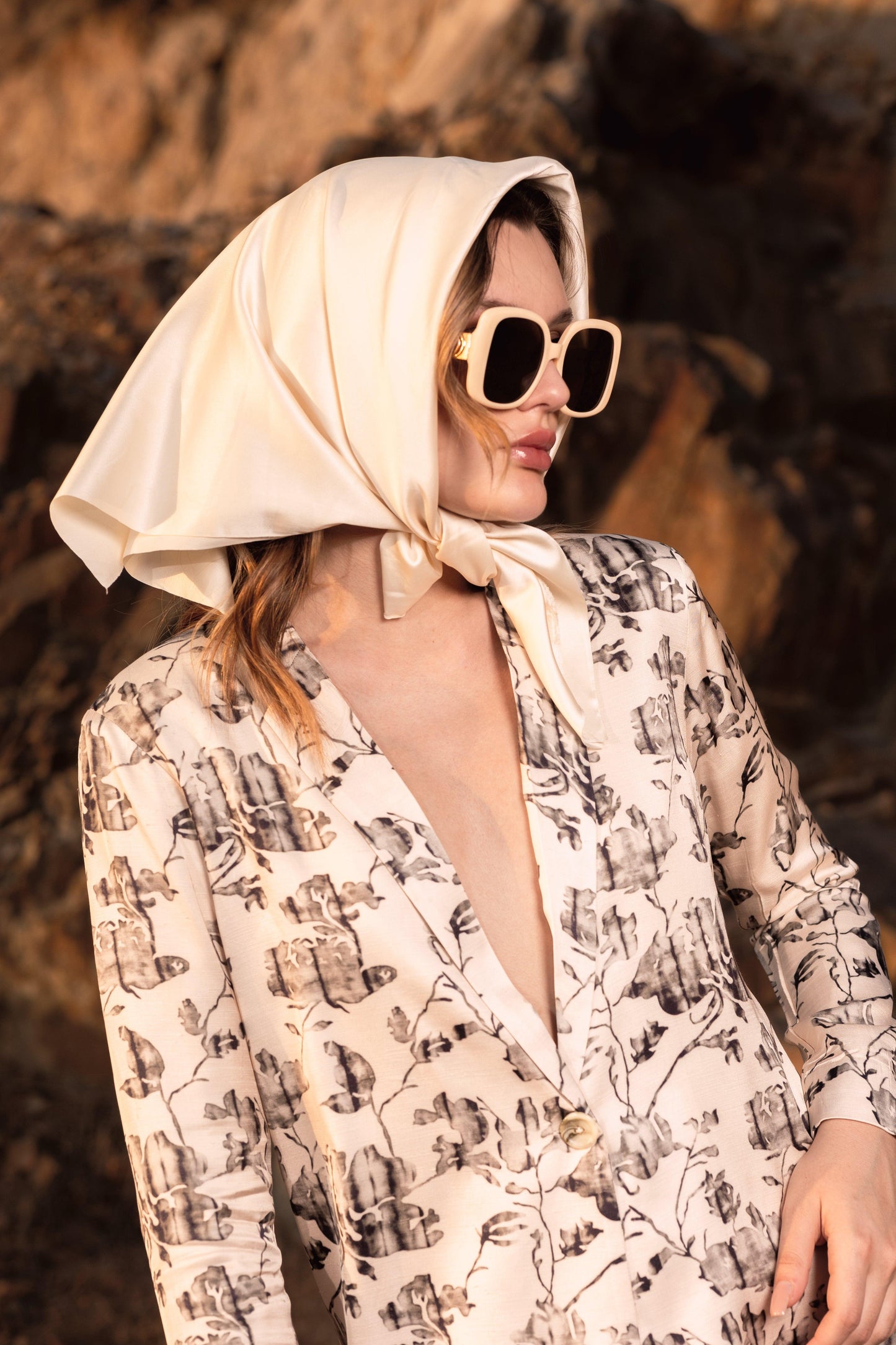 AFRIYA FLORAL REVERIE LONG BLAZER AND TROUSER CO-ORD SET