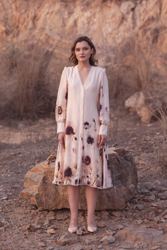 AFRIYA SERENE GARDEN MIDI DRESS