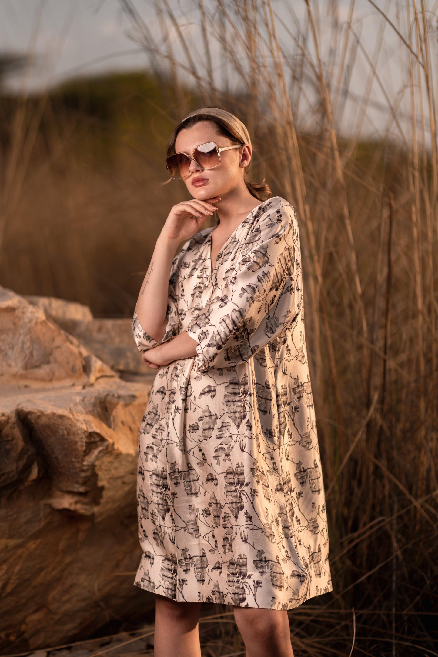 FLORAL REVERIE KAFTAN DRESS