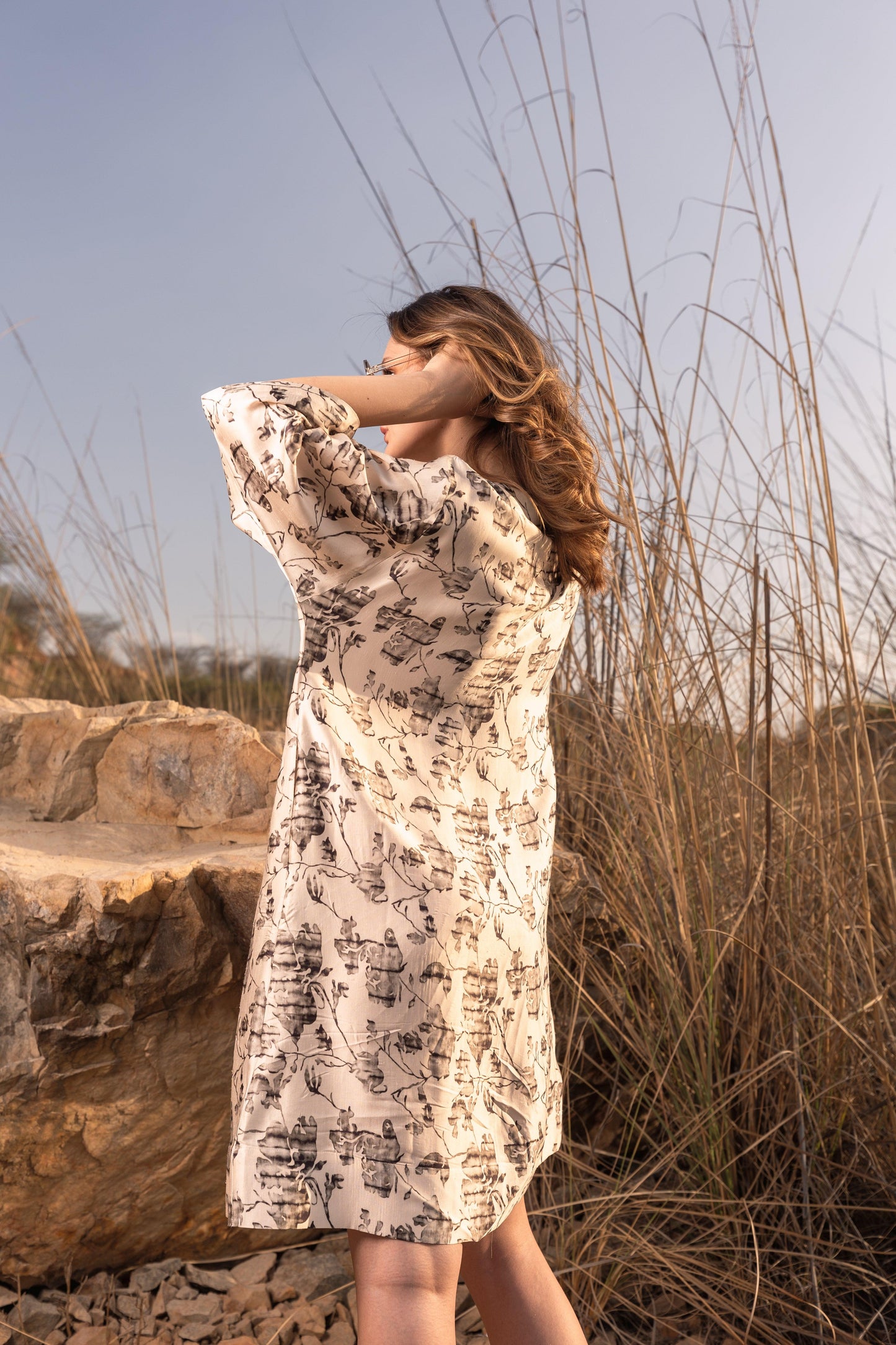 FLORAL REVERIE KAFTAN DRESS