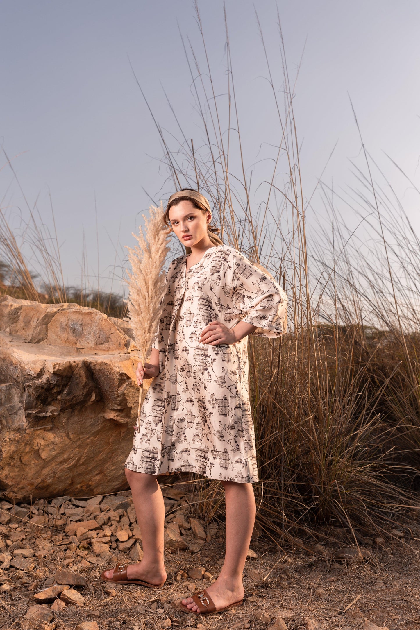 FLORAL REVERIE KAFTAN DRESS