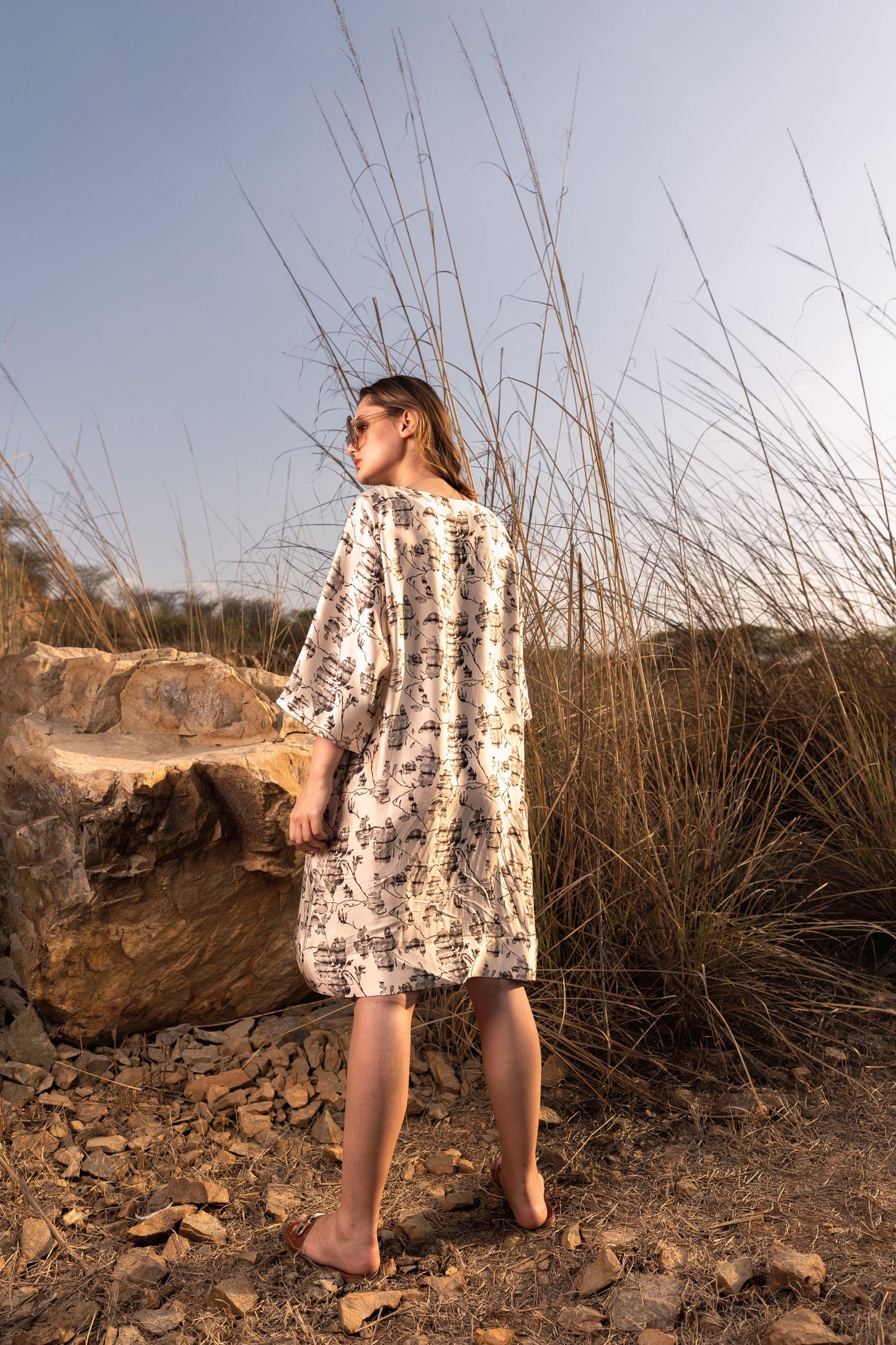 FLORAL REVERIE KAFTAN DRESS