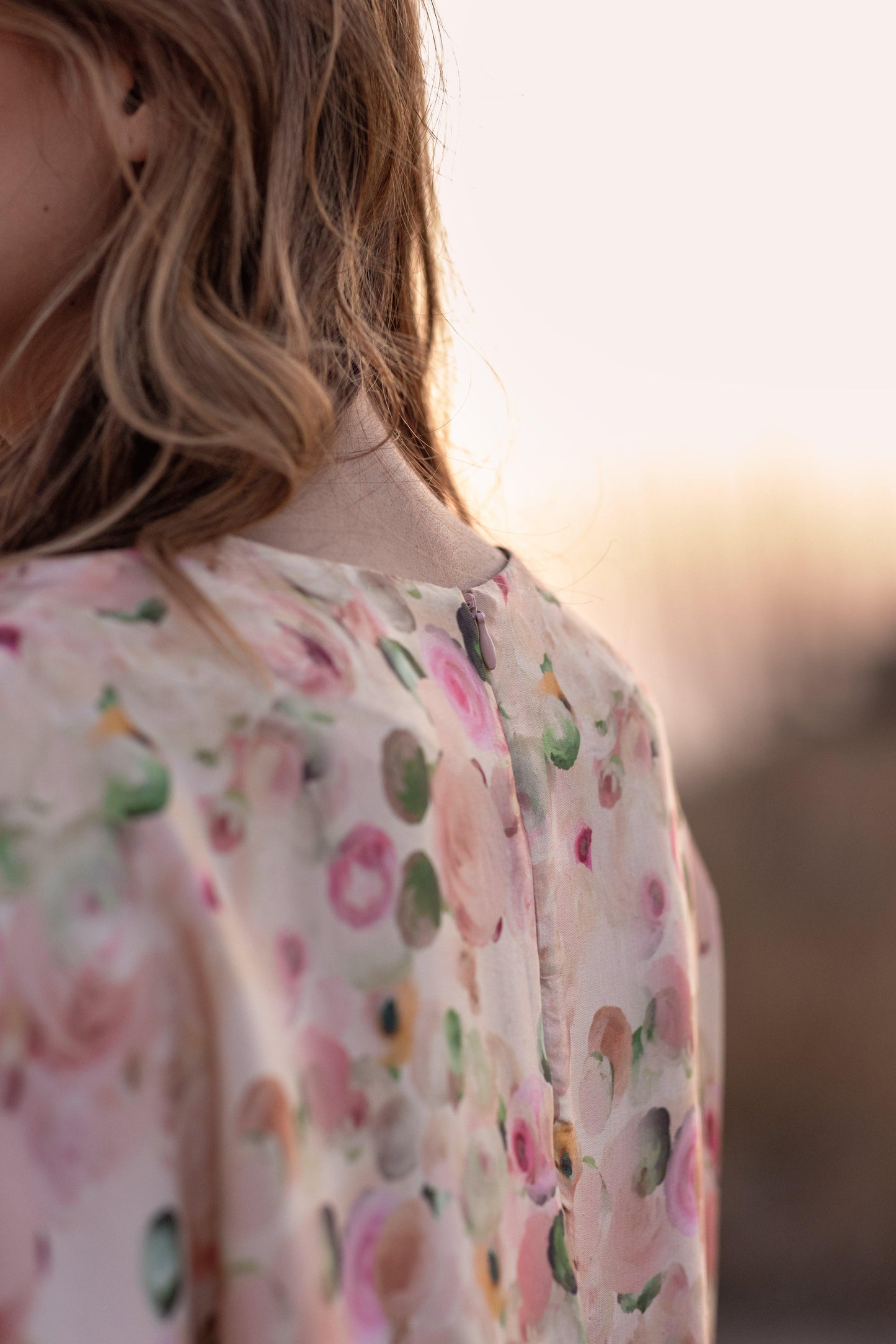 AFRIYA FLORAL WHISPERING PASTELS SHORT DRESS