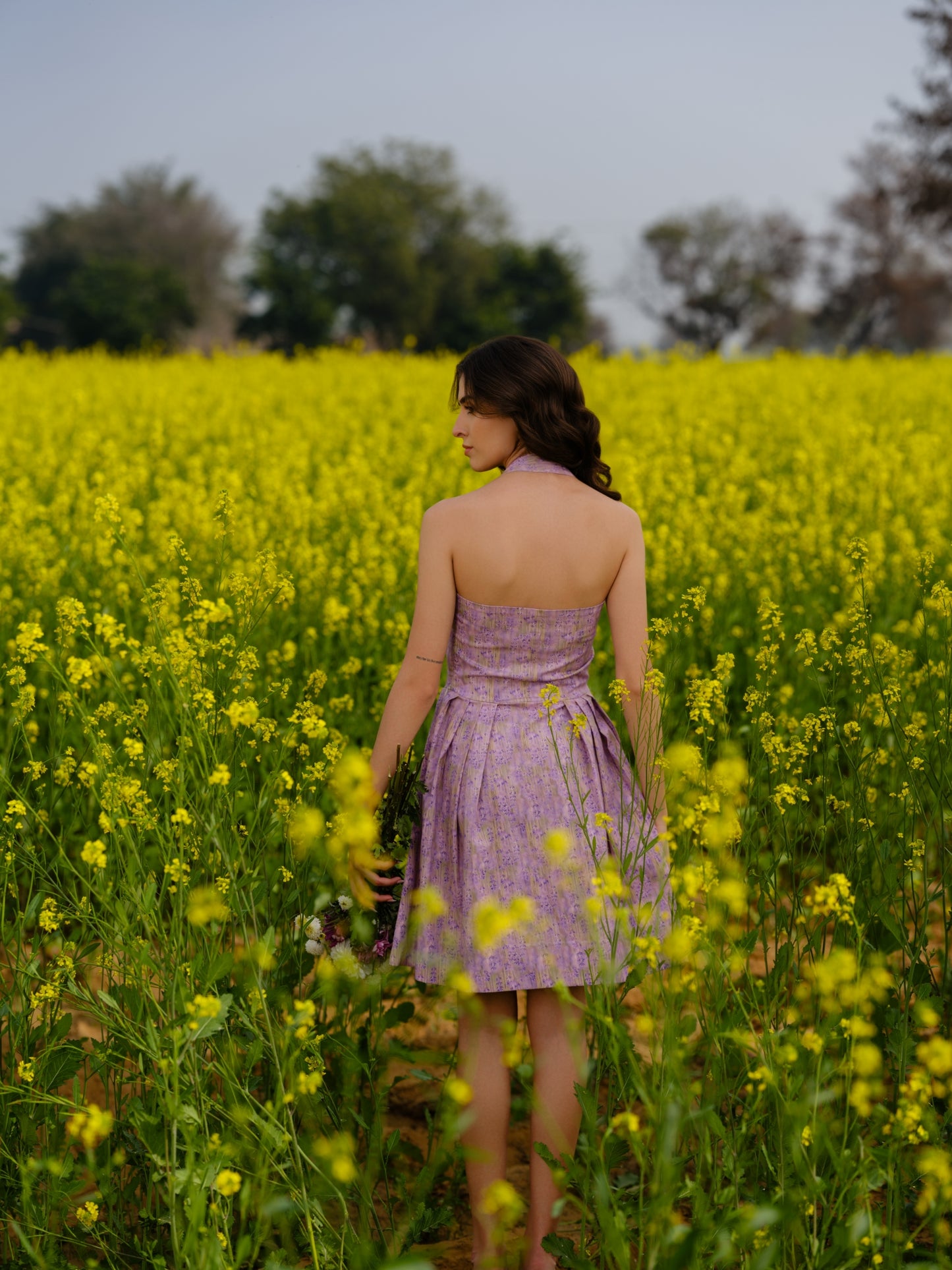 Lavender Meadow Short Dress