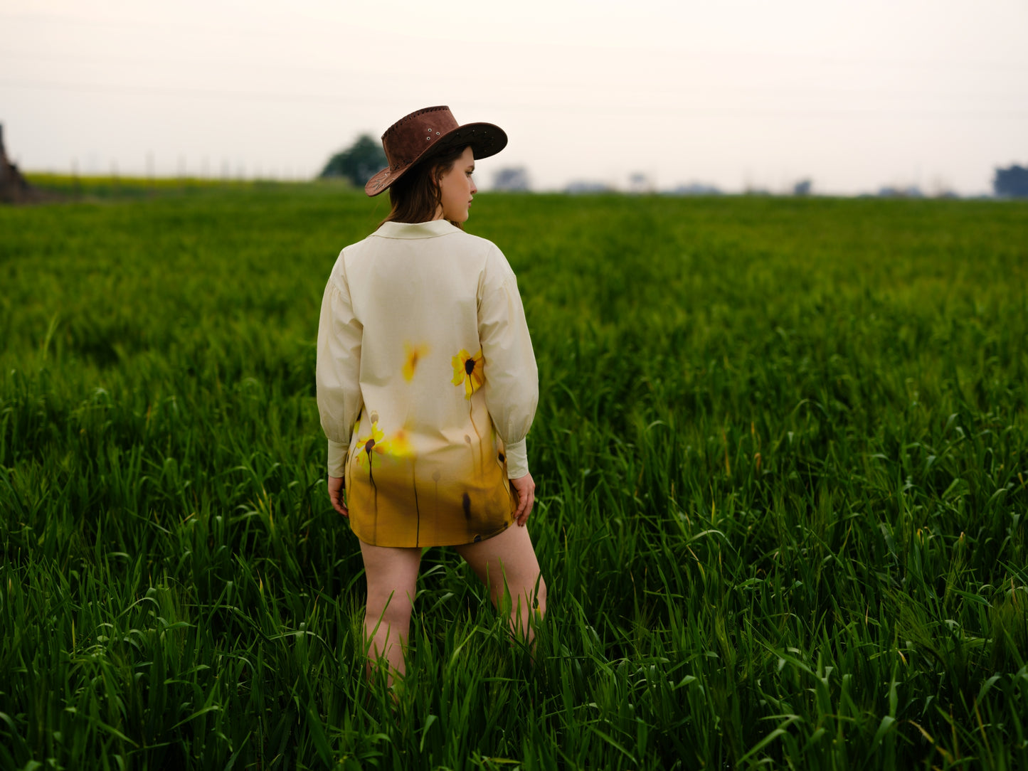 Yellow Meadow Long Shirt