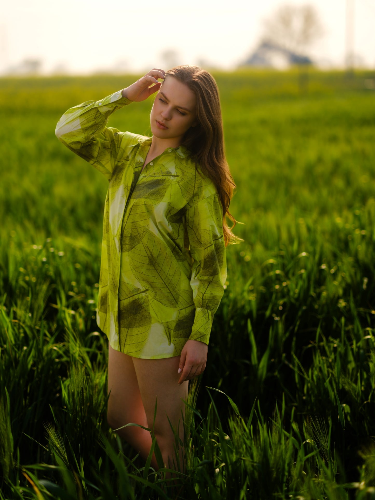 Green Fern Long Shirt