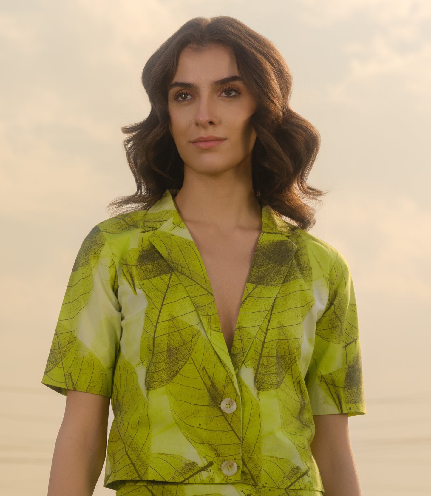 Green Ferns Short Blazer