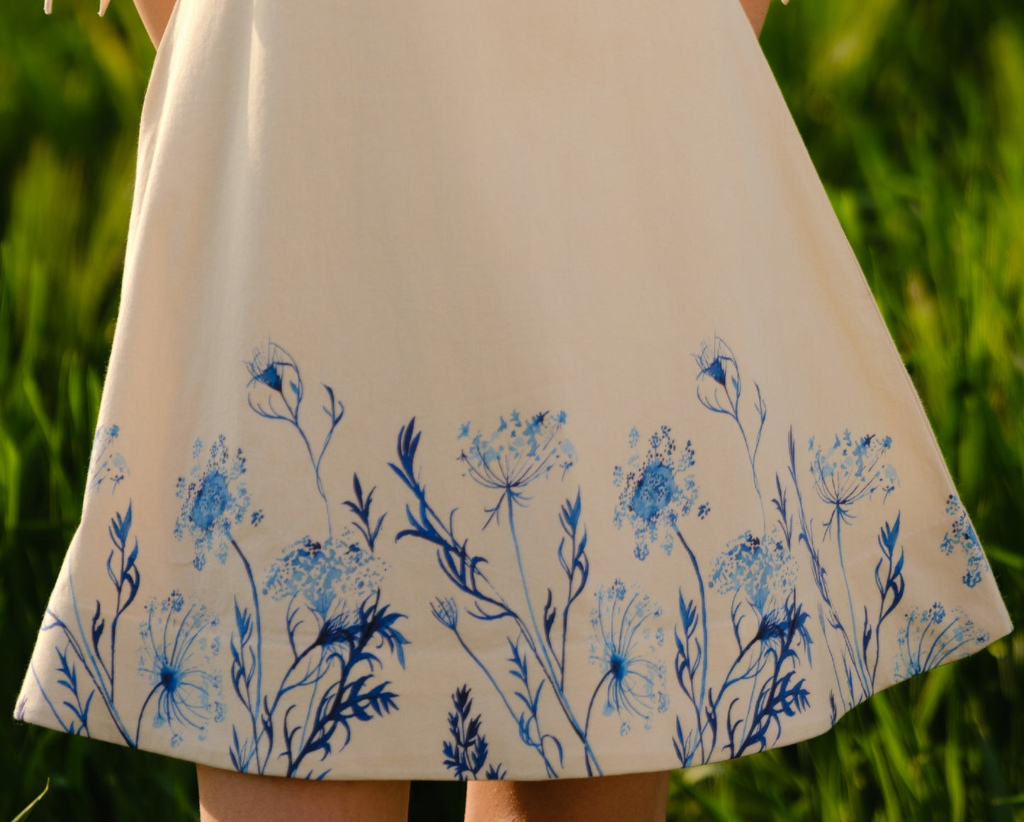 Indigo Print Short Dress