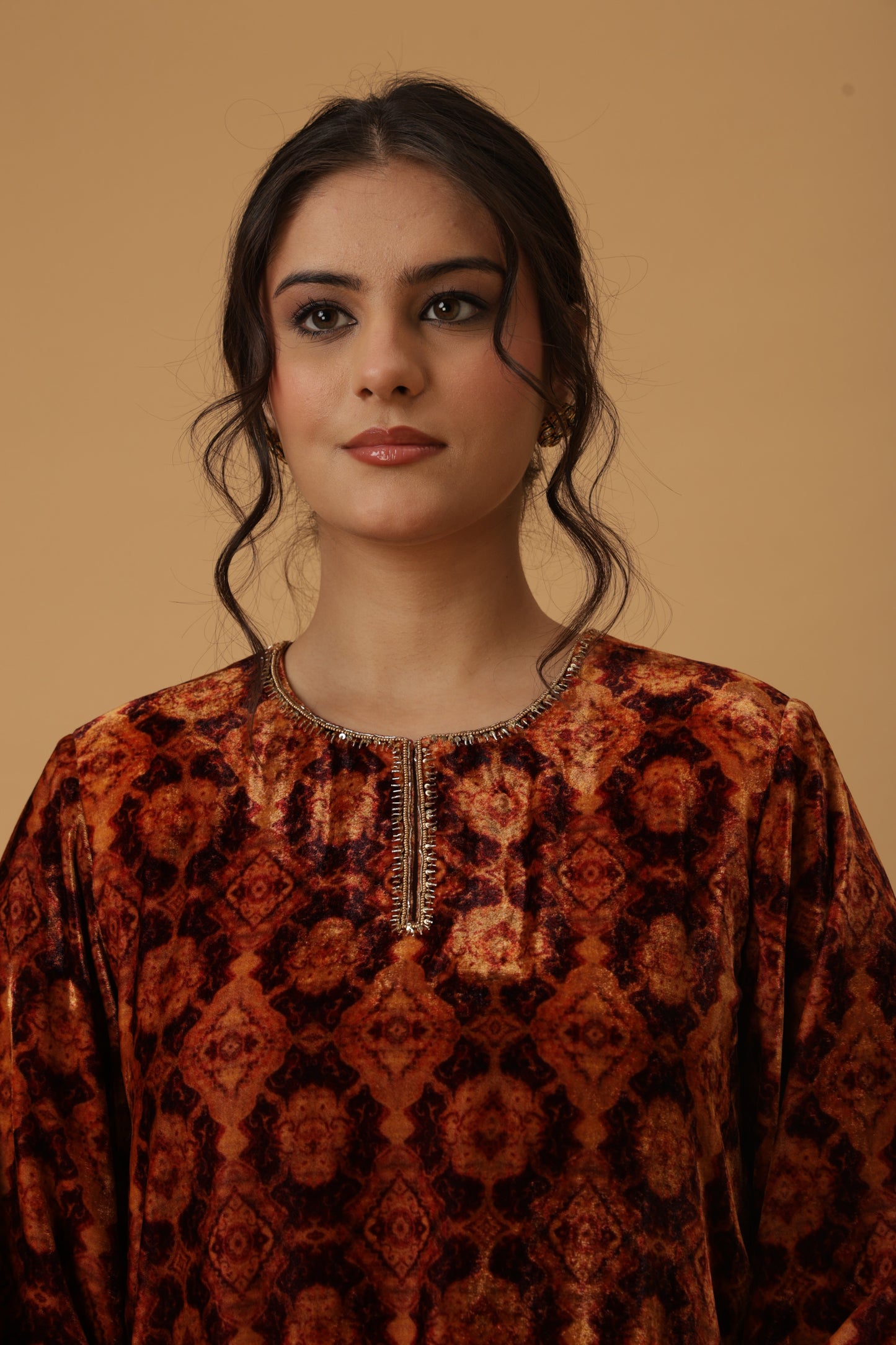 Zar-e-Makhmal Maroon Co-ord Set