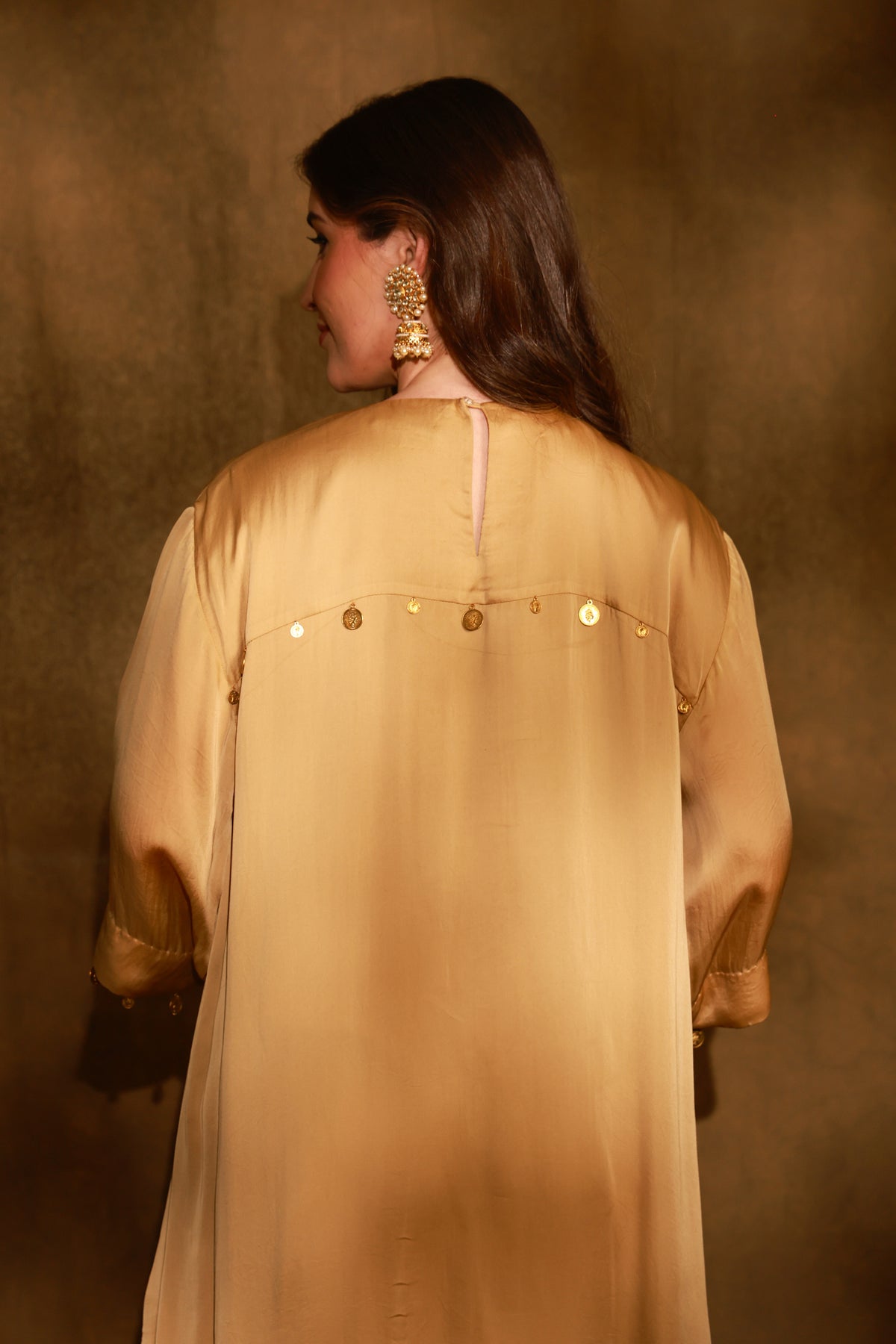 Zarkha Gold Kaftan Set