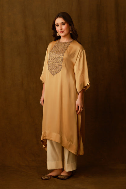 Zarkha Gold Kaftan Set