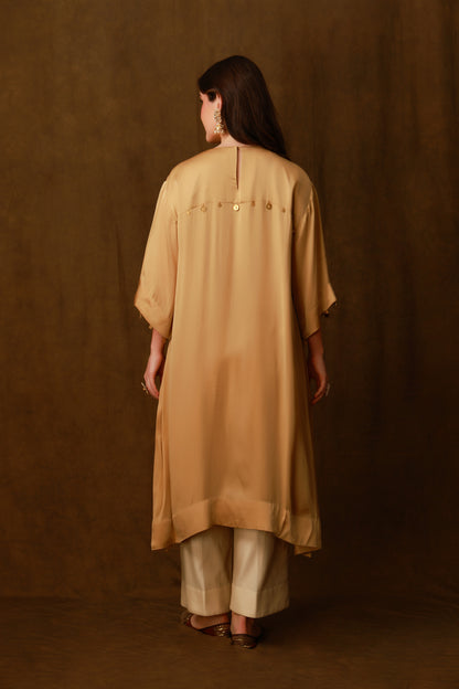 Zarkha Gold Kaftan Set