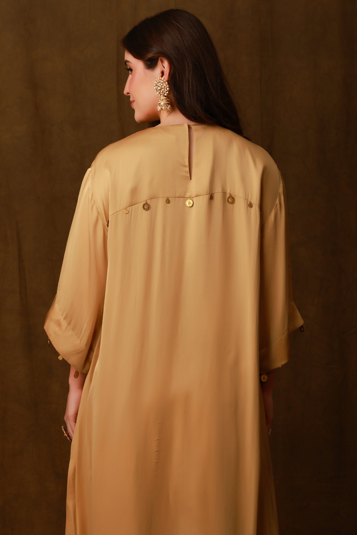 Zarkha Gold Kaftan Set