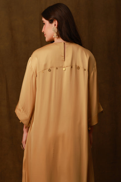 Zarkha Gold Kaftan Set