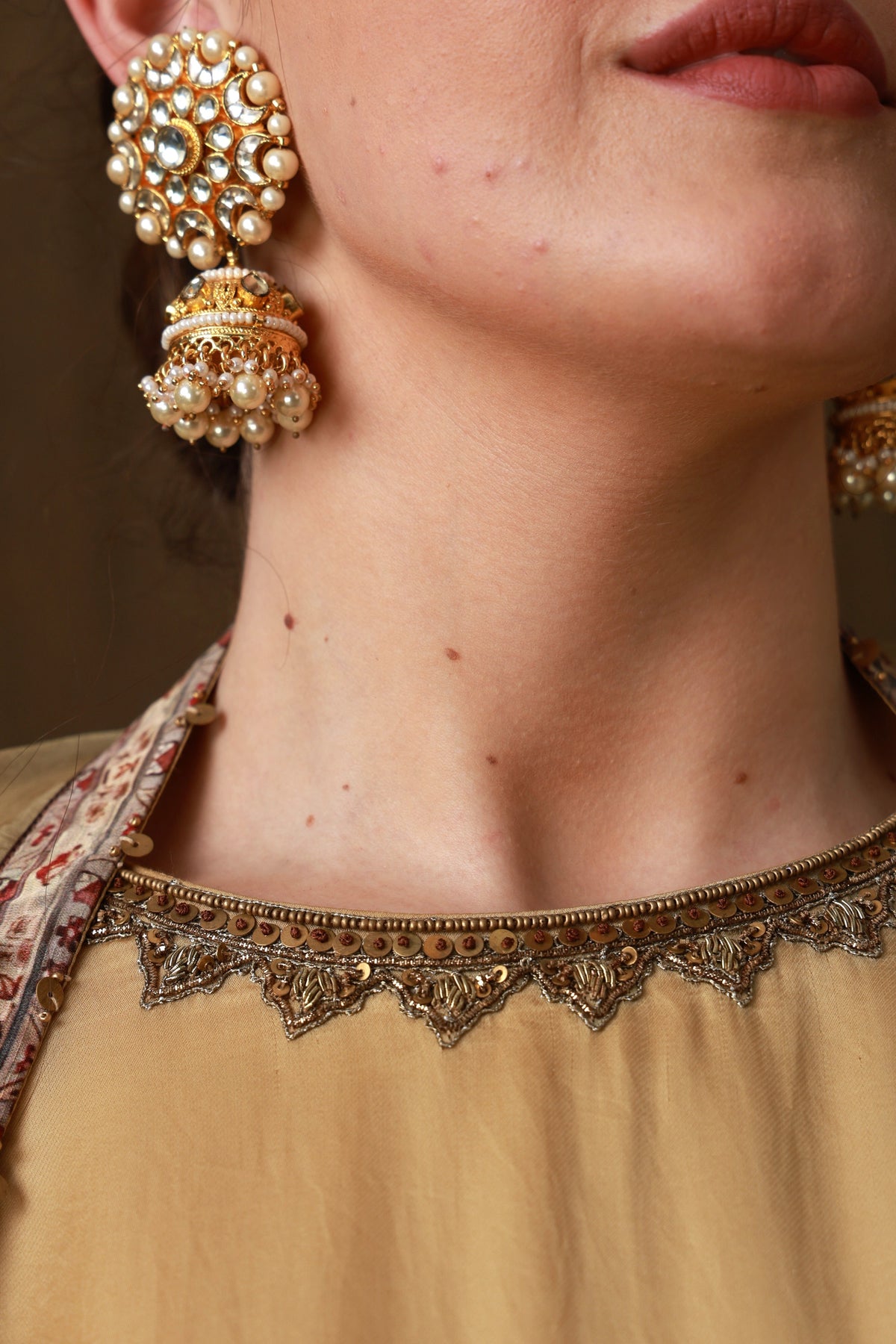 Zarkha Gold Kurta Set