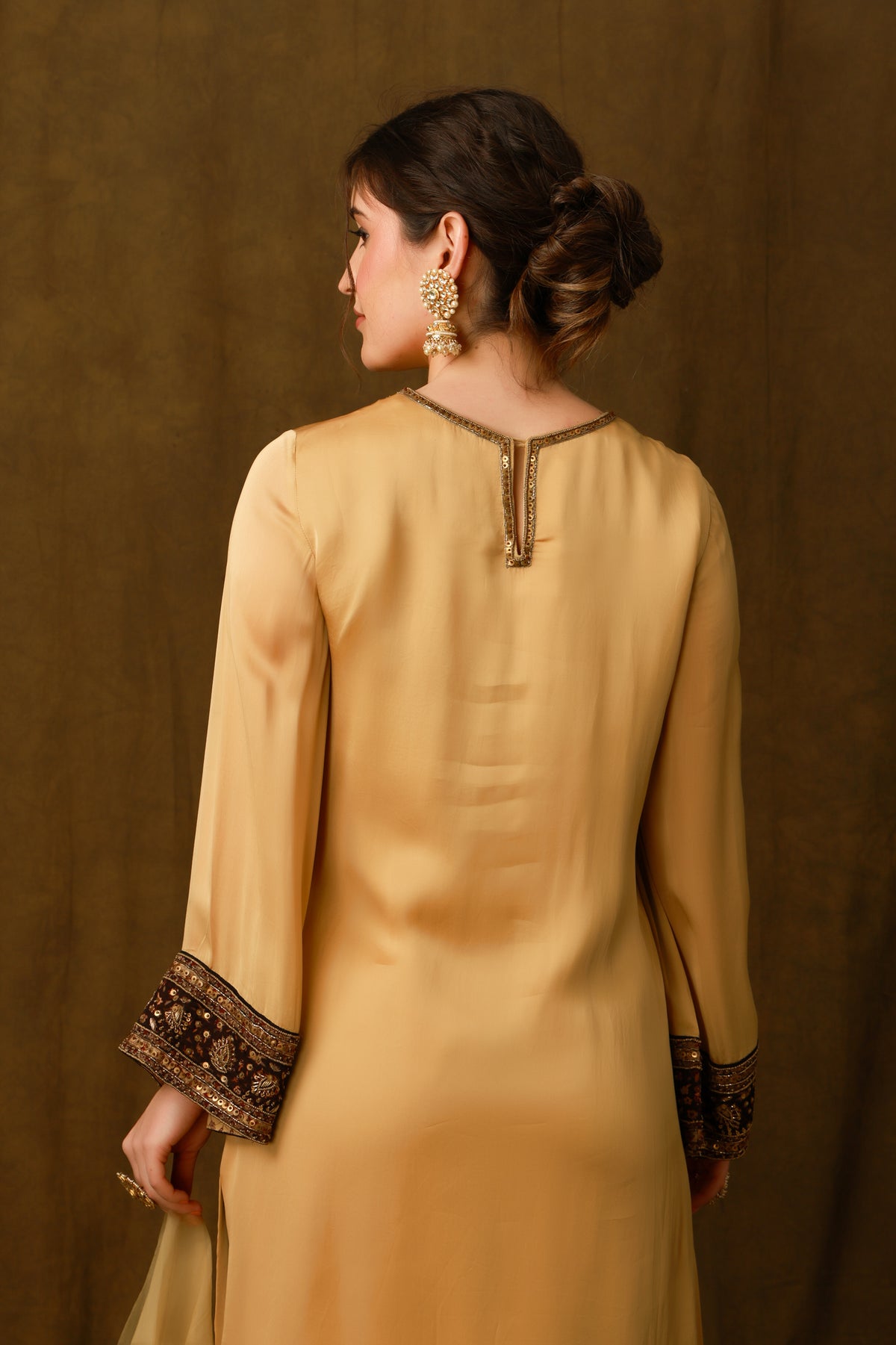 Zarkha Gold Kurta Set