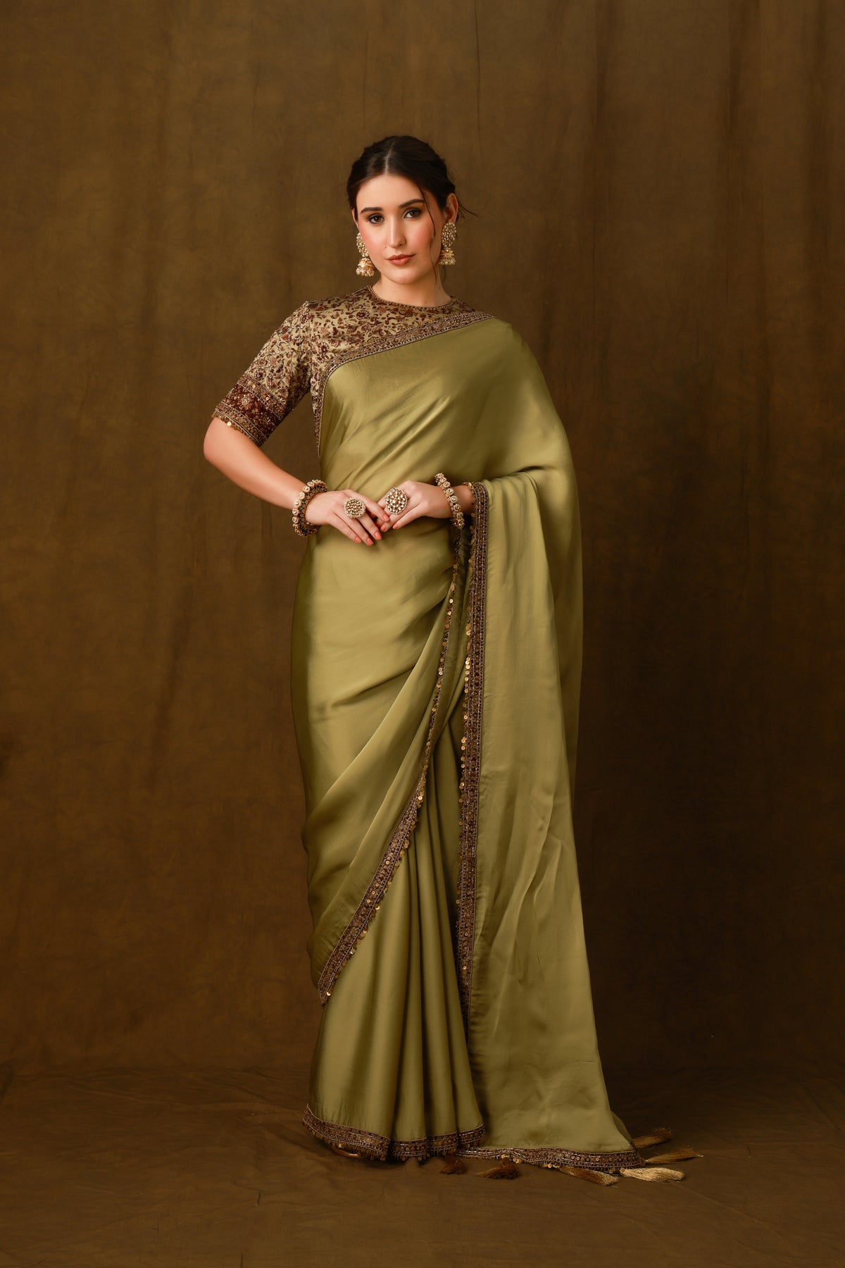 Zarkha Green Saree