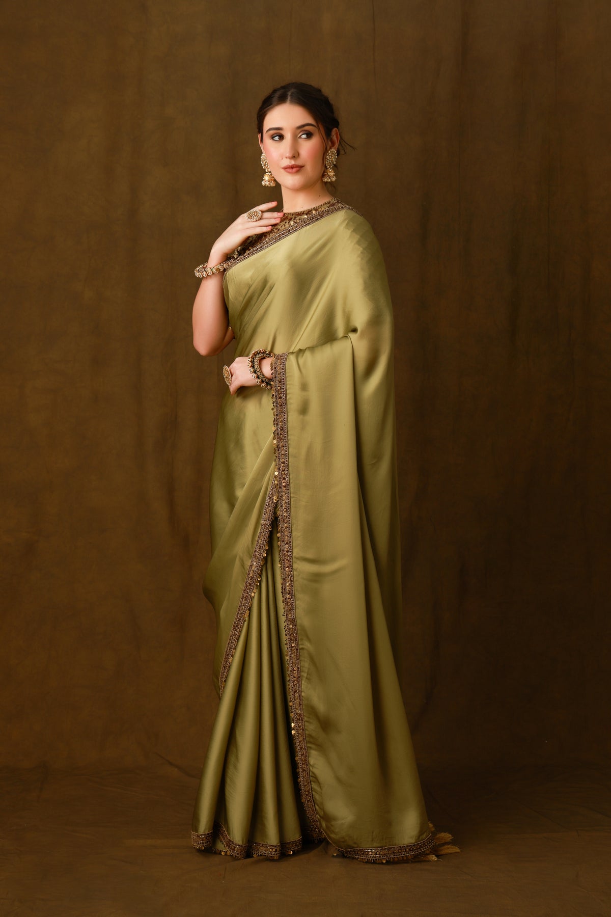Zarkha Green Saree