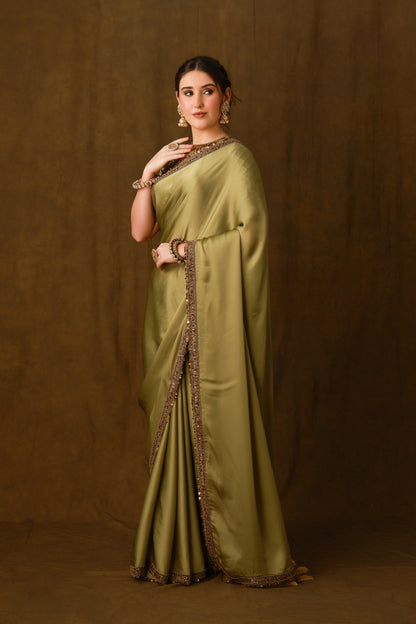 Zarkha Green Saree