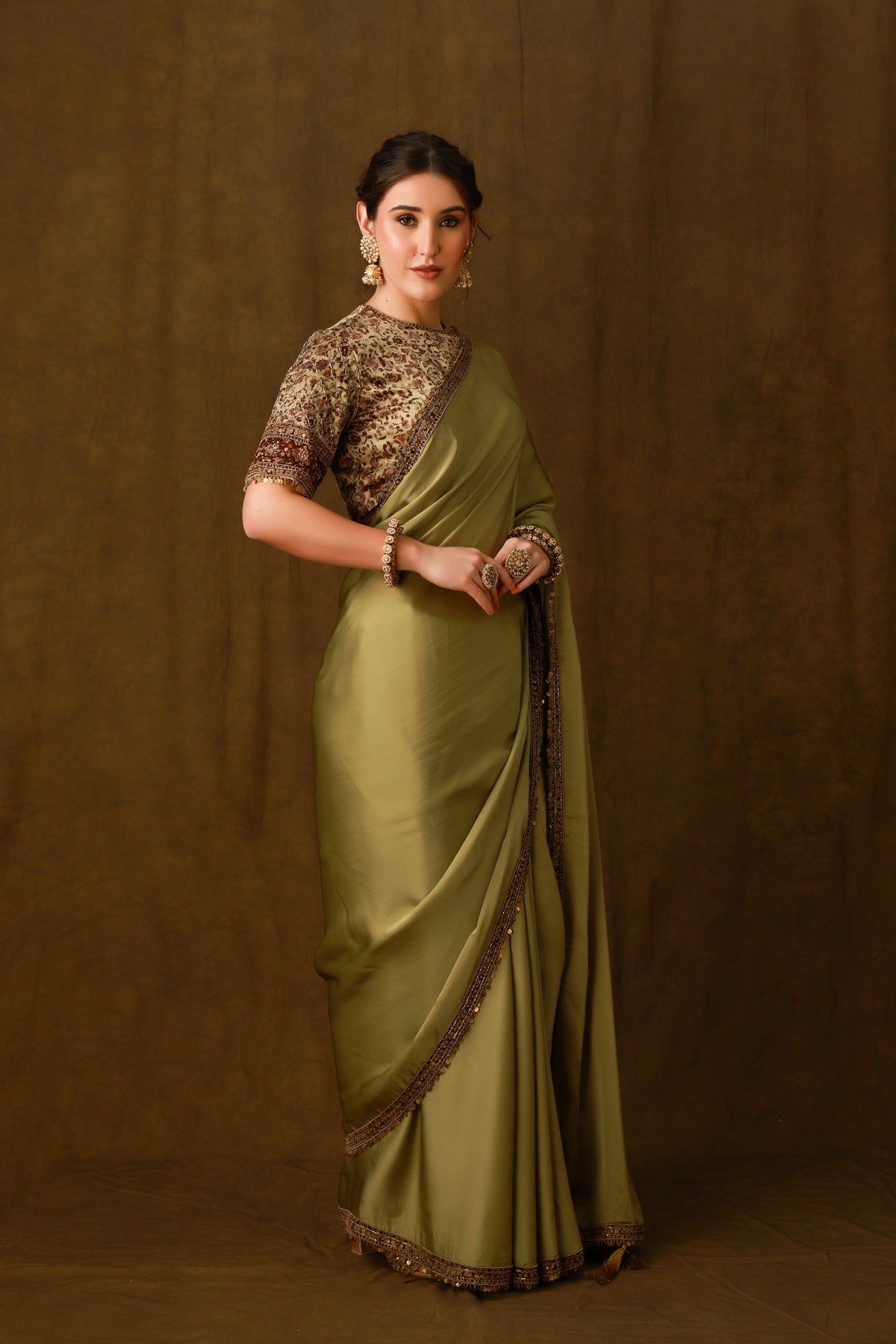 Zarkha Green Saree