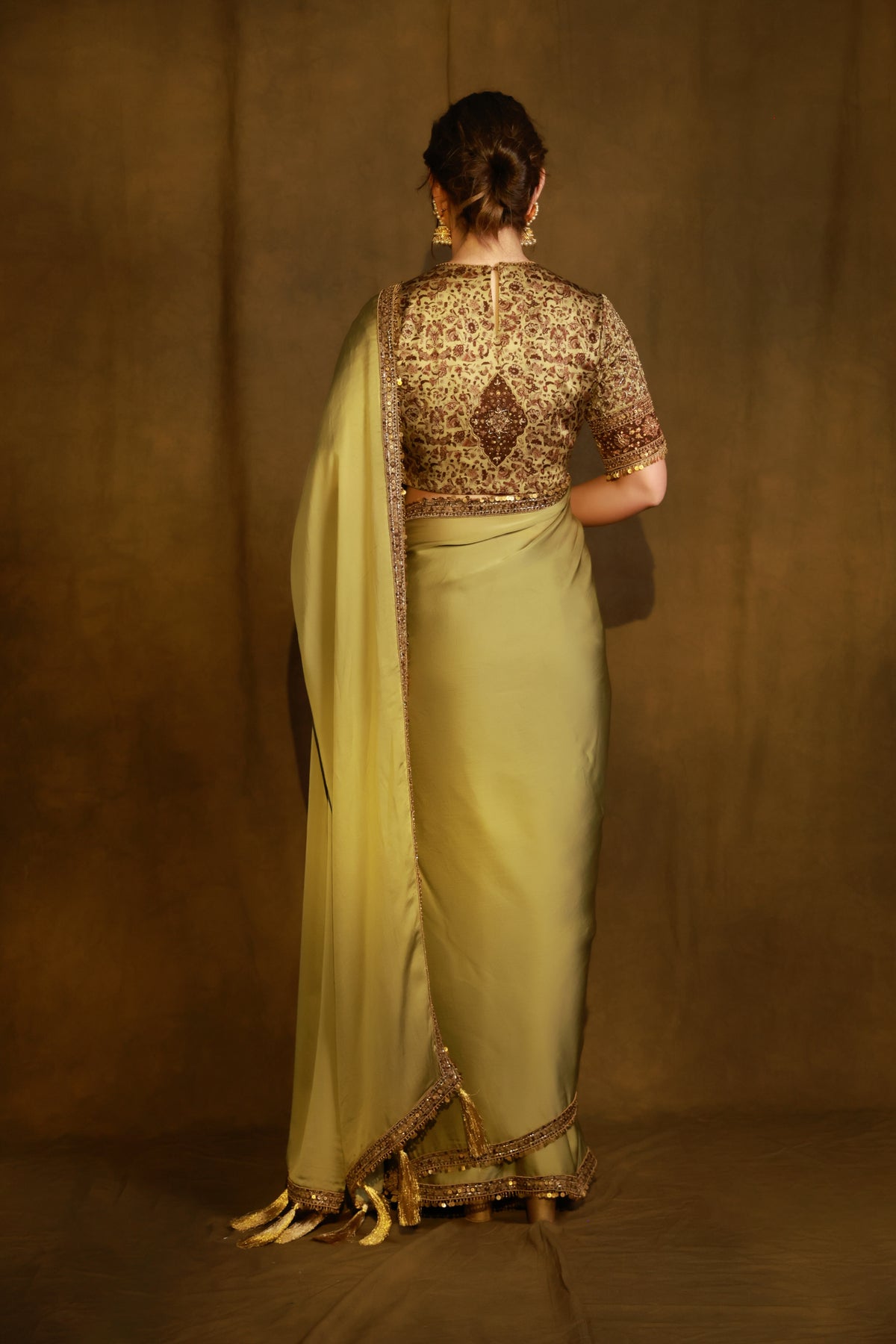 Zarkha Green Saree