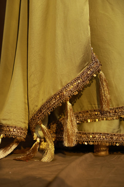 Zarkha Green Saree