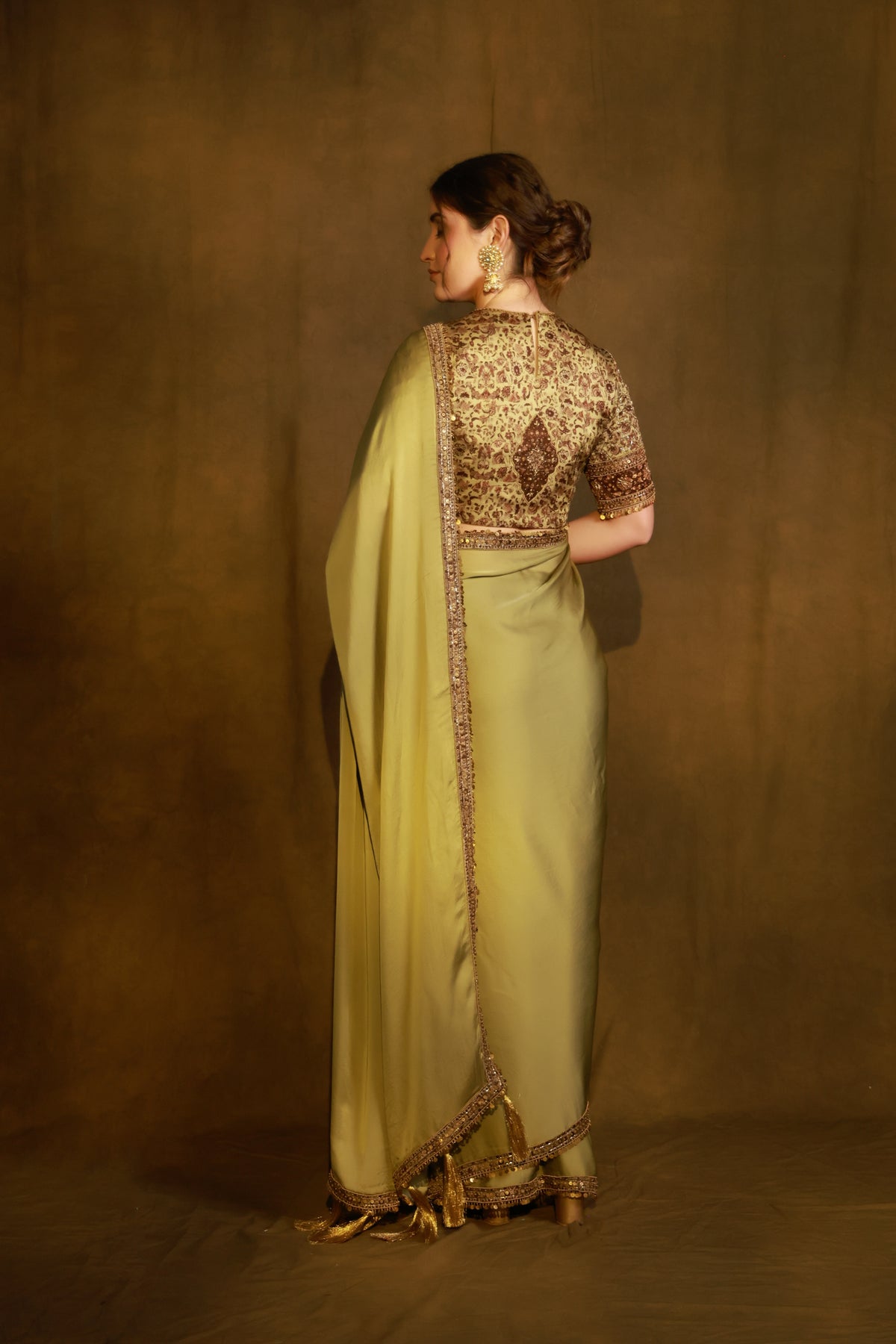 Zarkha Green Saree
