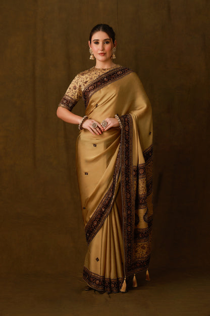 Zarkha Gold Saree