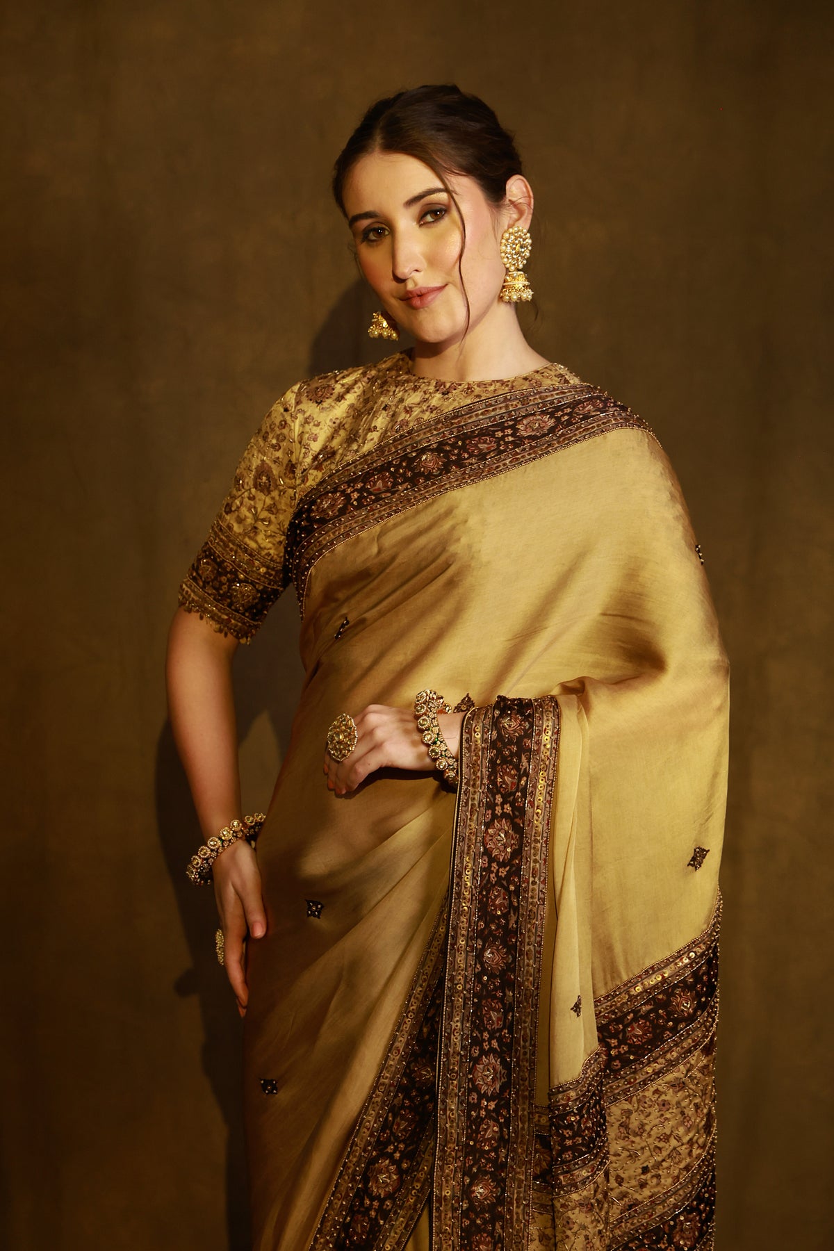 Zarkha Gold Saree