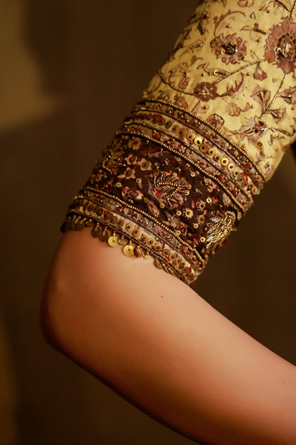 Zarkha Gold Saree