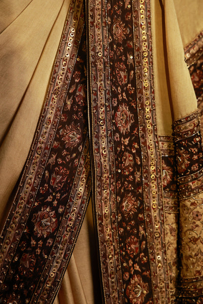 Zarkha Gold Saree