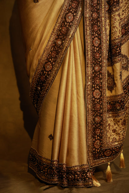 Zarkha Gold Saree