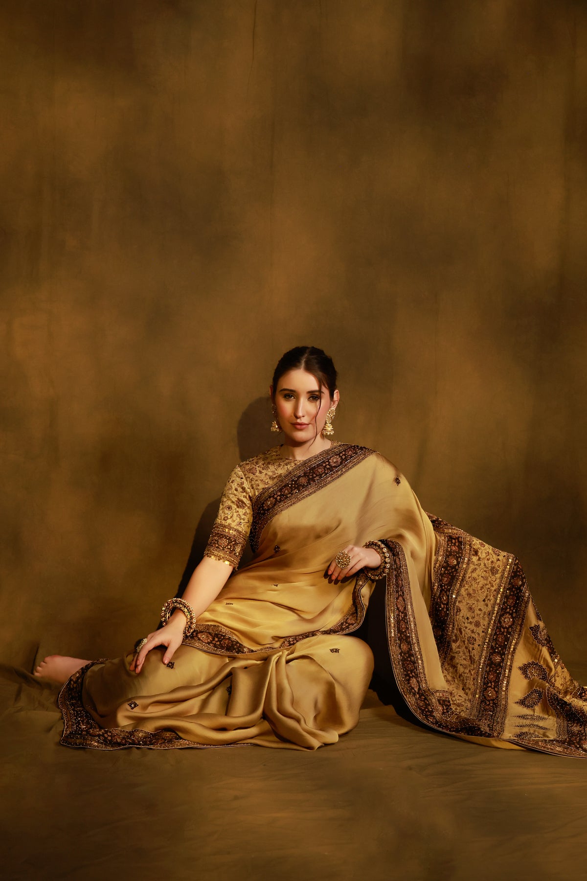 Zarkha Gold Saree
