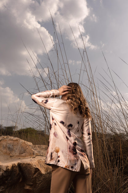 AFRIYA SERENE GARDEN LONG BLAZER