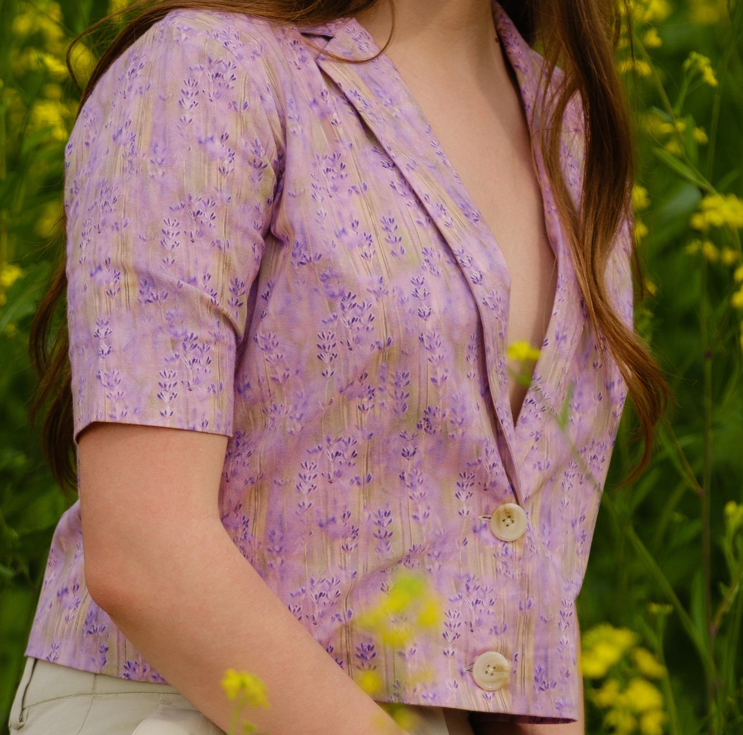 Lavender Meadow Short Blazer