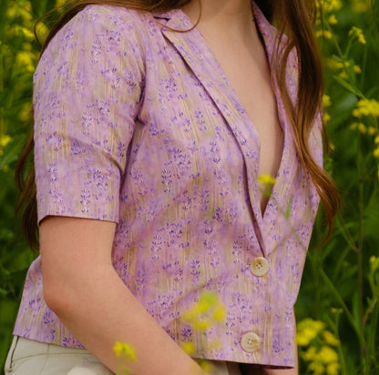 Lavender Meadow Short Blazer