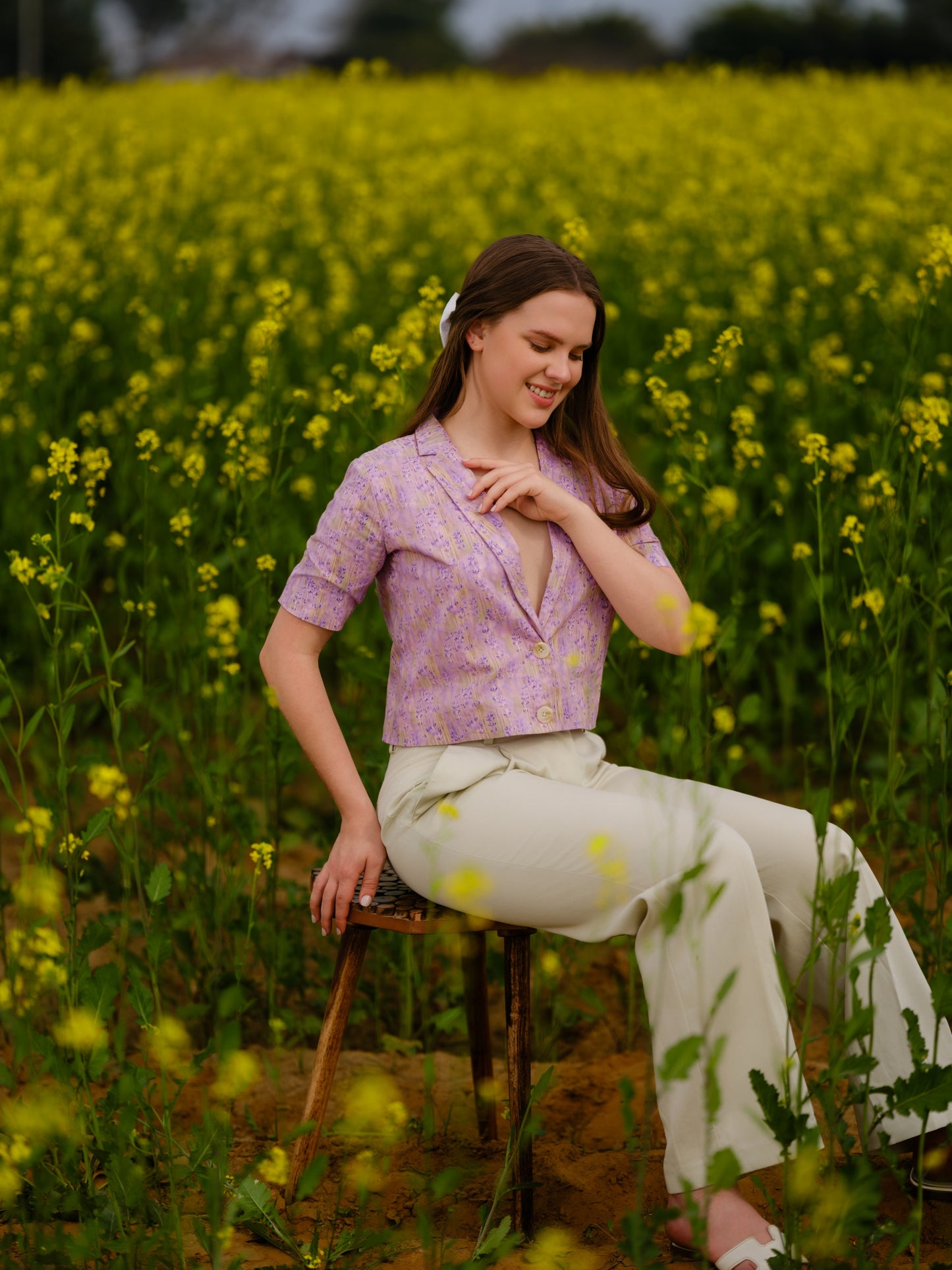Lavender Meadow Short Blazer