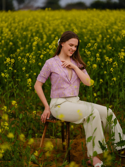 Lavender Meadow Short Blazer