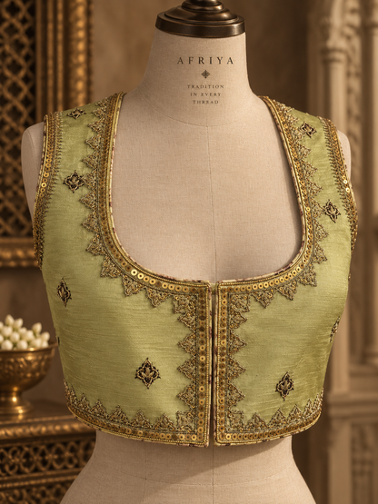 Zarkha Green Jacket