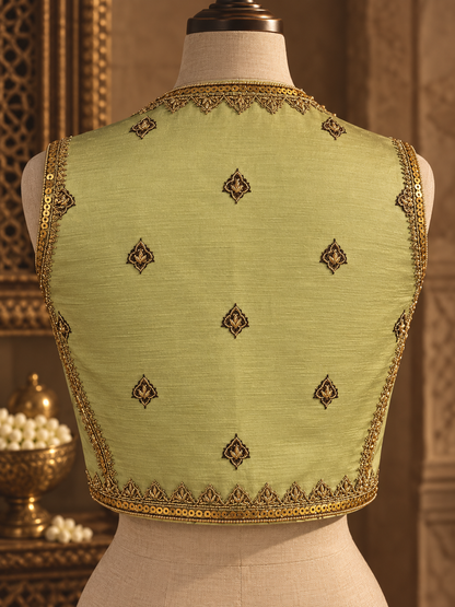 Zarkha Green Jacket
