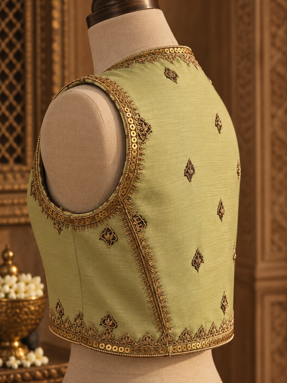 Zarkha Green Jacket