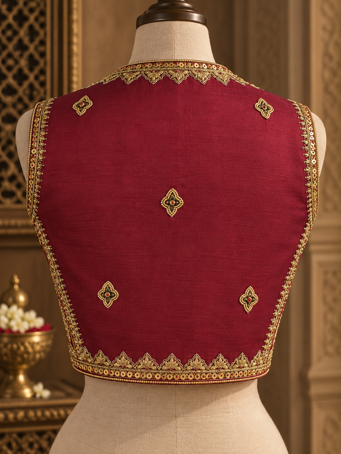 Zarkha Maroon Jacket